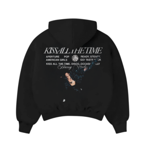 Kiss All the Time. Disco, Occasionally - Hoodie (Black)