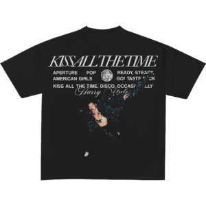 Kiss All the Time. Disco, Occasionally - Tee (Black)