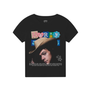 Harry Styles Crop Tee (Black)